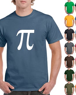 Pi Symbol Adult T-shirt Geek Nerd Math College
