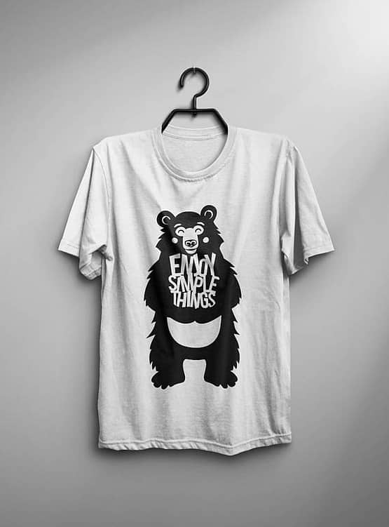 Enjoy Bear T-shirt Men Tshirt Male Fashion Shirt - SHIRT HUT