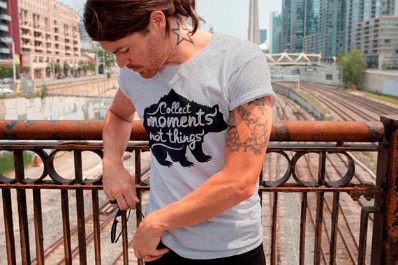 Collect Moments Bear T-shirt Men Tshirt Male - Image 4