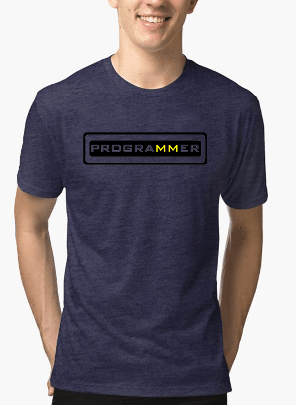 Programmer Half Sleeves Melange T-shirt - Image 3